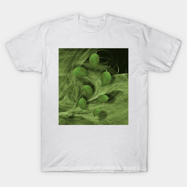 Leaves blowing in the wind T-Shirt by hereswendy